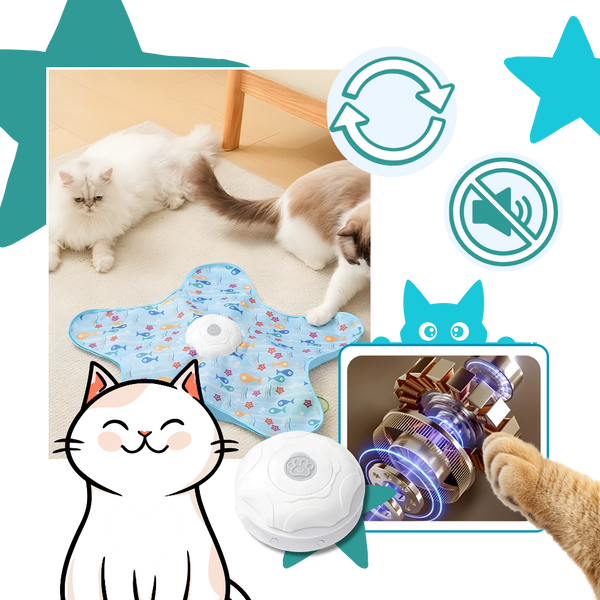 Smart Motion Kitten Teething Feather Toy For Interactive Indoor Play