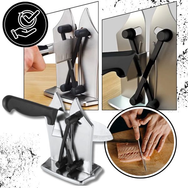V Shaped Knife Sharpener With Adjustable Coarseness For Effortless Sharpening
