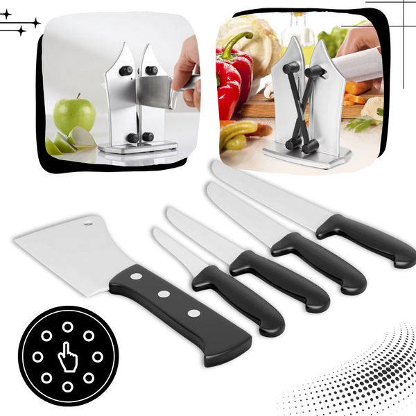 V Shaped Knife Sharpener With Adjustable Coarseness For Effortless Sharpening