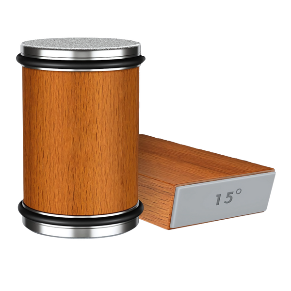 Precision Knife Sharpener with Magnetic Guide and Diamond Disc
