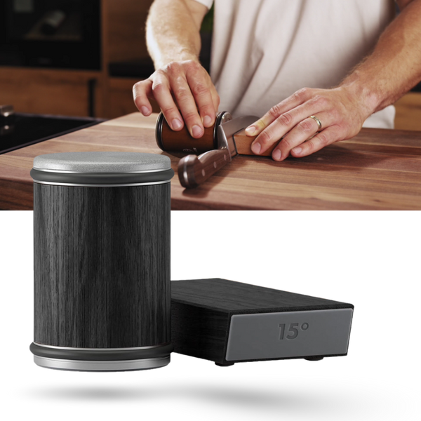 Precision Knife Sharpener with Magnetic Guide and Diamond Disc
