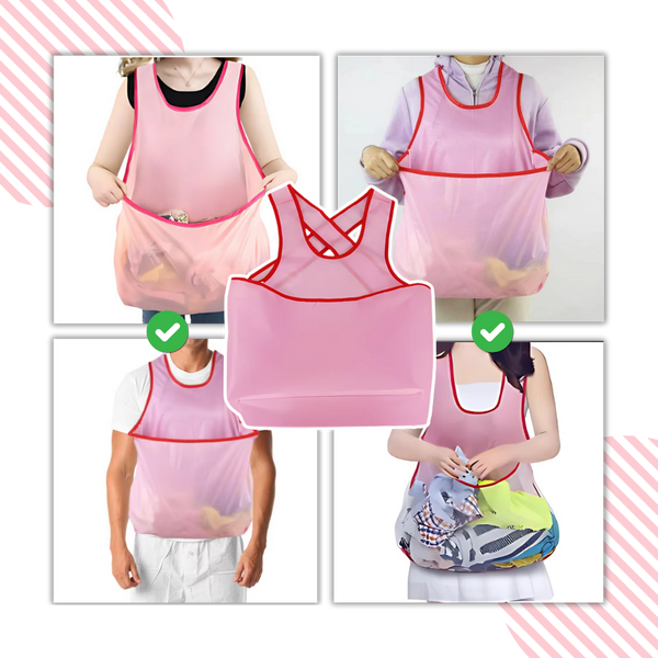 Waterproof Laundry Apron With Large Pockets And Adjustable Straps Keeps You Dry