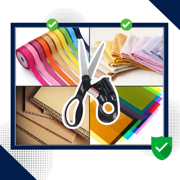 Laser Guided Craft Scissors With Ergonomic Grip For Precise Cuts