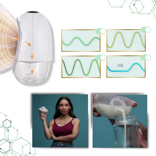 Portable Hands Free Breast Pump With Leak Prevention And Quiet Performance