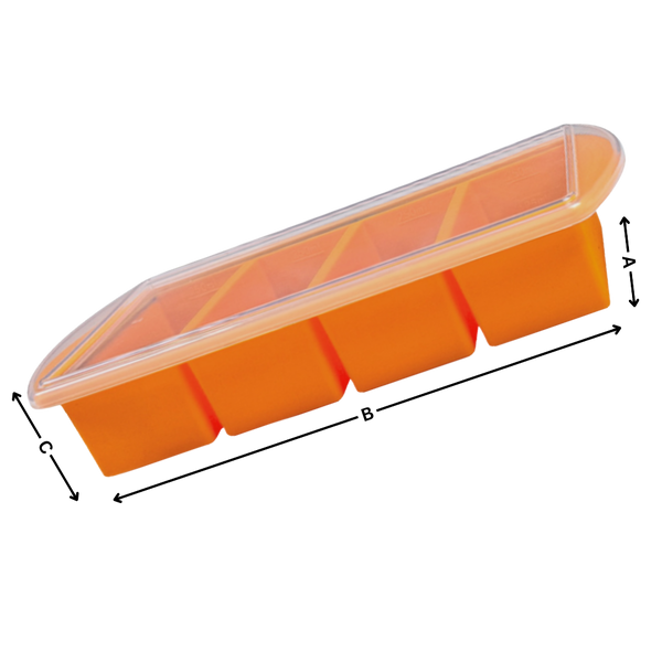 Soup Cube Tray With Airtight Lid For Secure Freezing And Storage