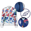 Floral Bomber Jacket With Lightweight Comfort And Zip Closure