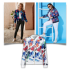 Floral Bomber Jacket With Lightweight Comfort And Zip Closure