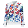 Floral Bomber Jacket With Lightweight Comfort And Zip Closure