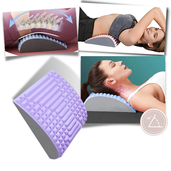 Ergonomic Spine Support Pillow for Customizable Back and Neck Relief