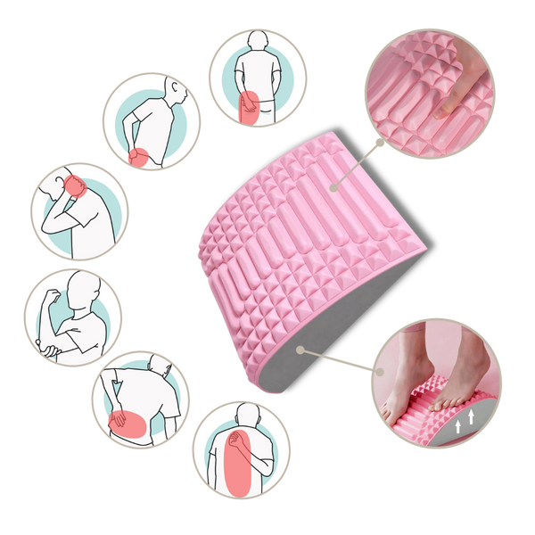 Ergonomic Spine Support Pillow for Customizable Back and Neck Relief