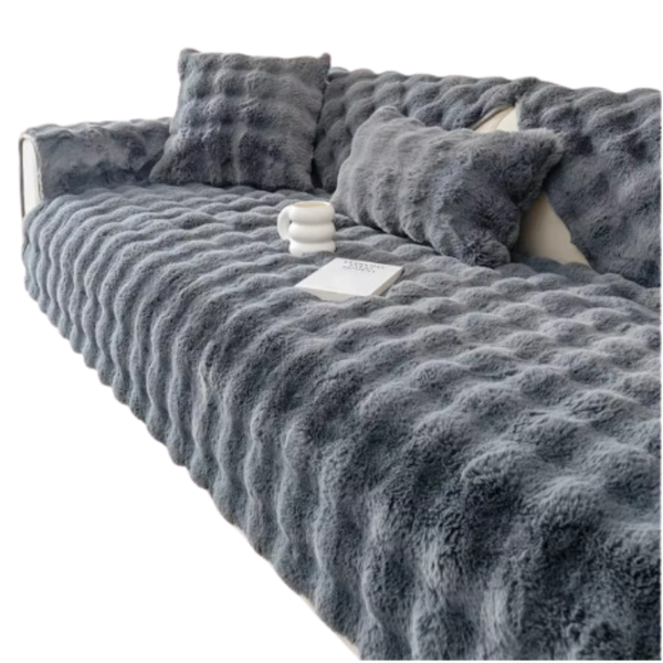 Ultra Soft Plush Sofa Cover For Luxurious Comfort And Easy Care