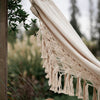 Handcrafted Cotton Macrame Hammock With Loop End For Easy Hanging