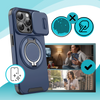Magnetic Armor iPhone Case With 360 Degree Kickstand And Camera Shield