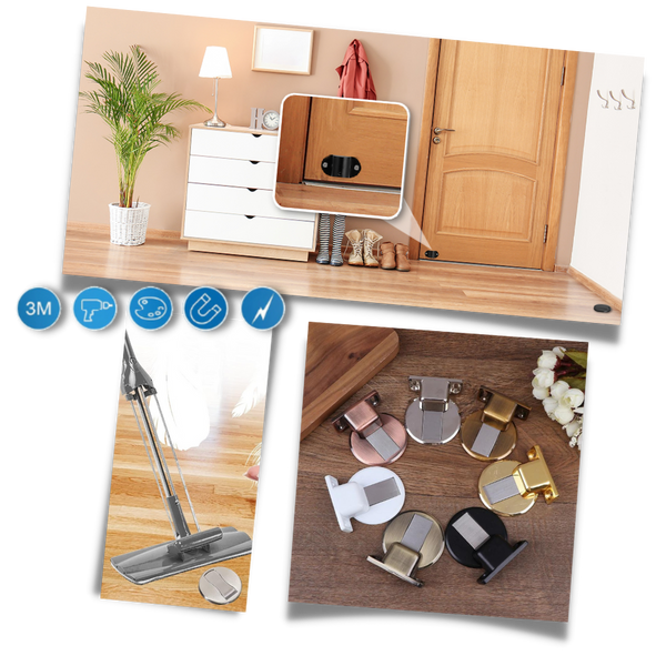 Stainless Steel Magnetic Door Stopper For Secure Door Protection