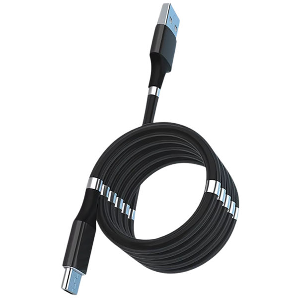 Magnetic Coil USB Cable Delivers Tangle Free Fast Charging