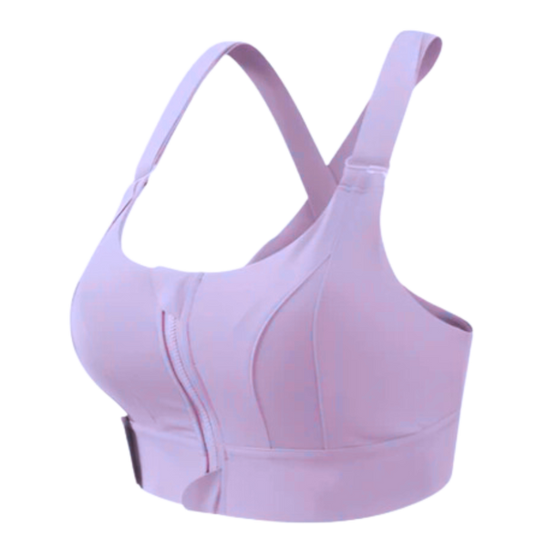 Breathable Racerback Sports Bra With Maximum Support And Adjustable Fit