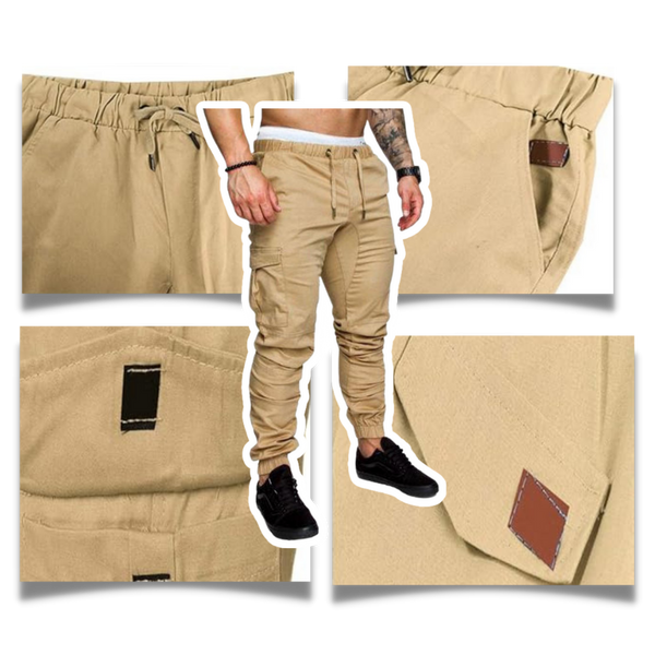Urban Slim Fit Cargo Pants With Functional Multi Pocket Design