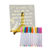RGB LED Note Board With Reusable Dry Erase Surface And Stand