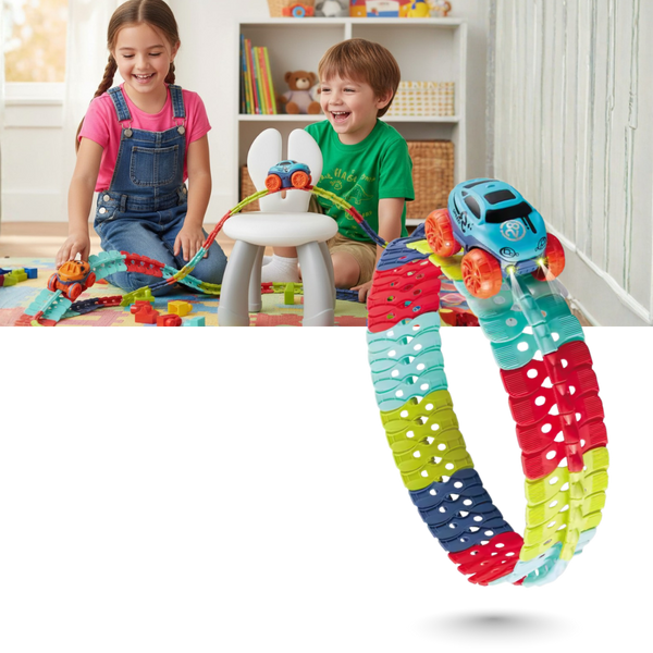 Premium LED Mini Roller Coaster Track Kit With Flexible Layout