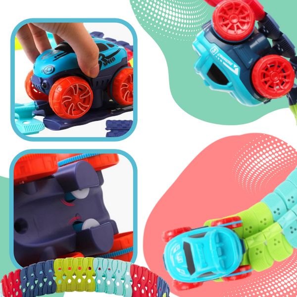 Premium LED Mini Roller Coaster Track Kit With Flexible Layout