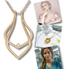 Elegant Pendant For Ring Storage Holds Up To Four Rings