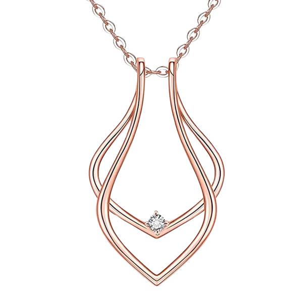 Elegant Pendant For Ring Storage Holds Up To Four Rings