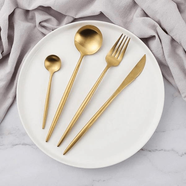 Modern Dinnerware Set 24 Piece Contemporary Minimalist Tableware For Dining