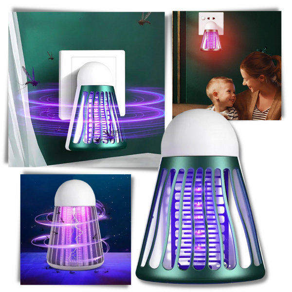 Ultrasonic Mosquito And Fly Zapper Light For Pest Free Living