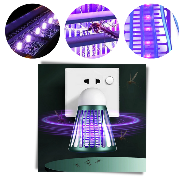 Ultrasonic Mosquito And Fly Zapper Light For Pest Free Living