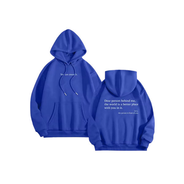 Oversized Motivational Hoodie For Women With Inspiring Message