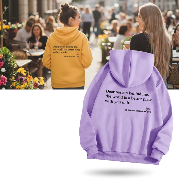 Oversized Motivational Hoodie For Women With Inspiring Message