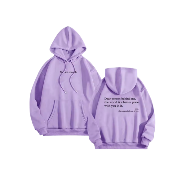 Oversized Motivational Hoodie For Women With Inspiring Message