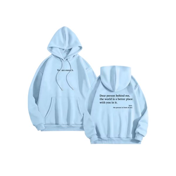 Oversized Motivational Hoodie For Women With Inspiring Message