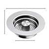 Premium 3-in-1 Stainless Steel Sink Drain With Odor Block And Water Storage