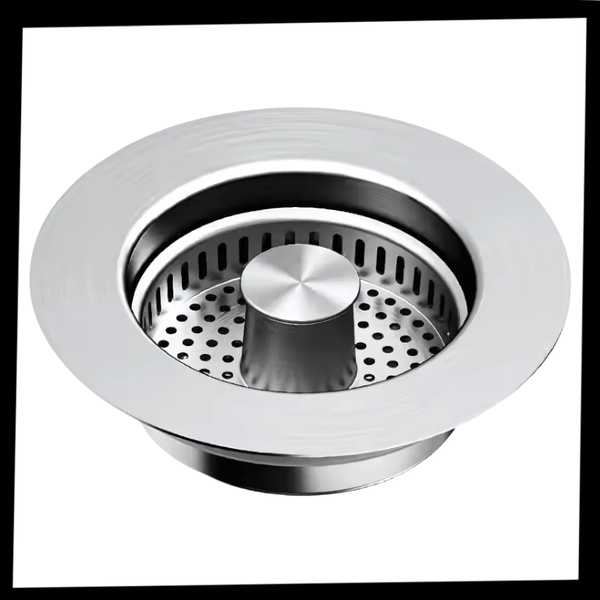 Premium 3-in-1 Stainless Steel Sink Drain With Odor Block And Water Storage