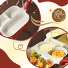 Three Section Pan With Even Heat Distribution And Nonstick Coating