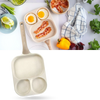 Three Section Pan With Even Heat Distribution And Nonstick Coating