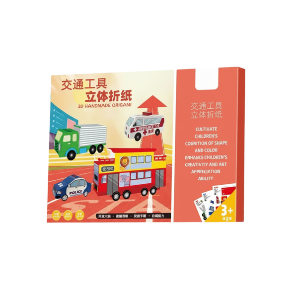 Multi-Theme Origami Book With Colorful Pre-Cut Sheets For Creative Kids