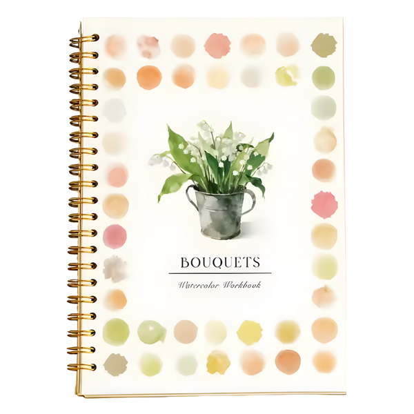 Festive Watercolor Book Set With Paints And Brushes For Stress Relief