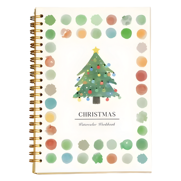 Festive Watercolor Book Set With Paints And Brushes For Stress Relief
