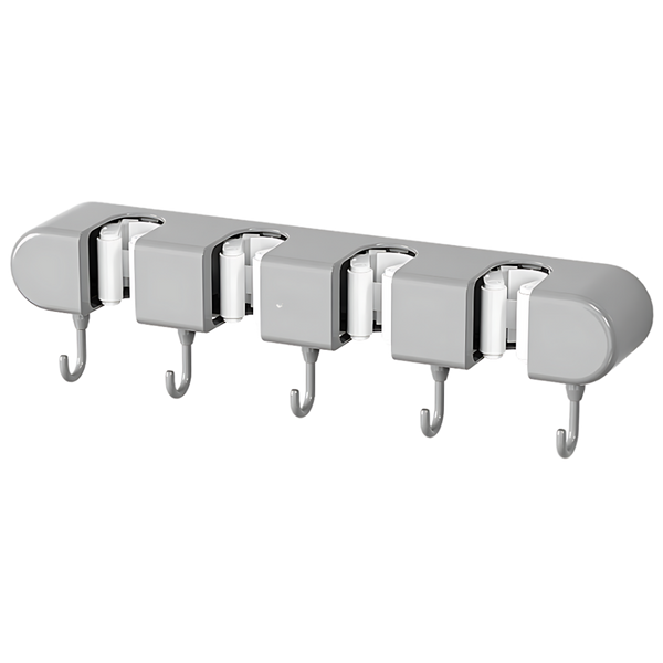 All Purpose Broom Holder With Secure Moisture Resistant Mount