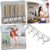 All Purpose Broom Holder With Secure Moisture Resistant Mount