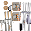All Purpose Broom Holder With Secure Moisture Resistant Mount