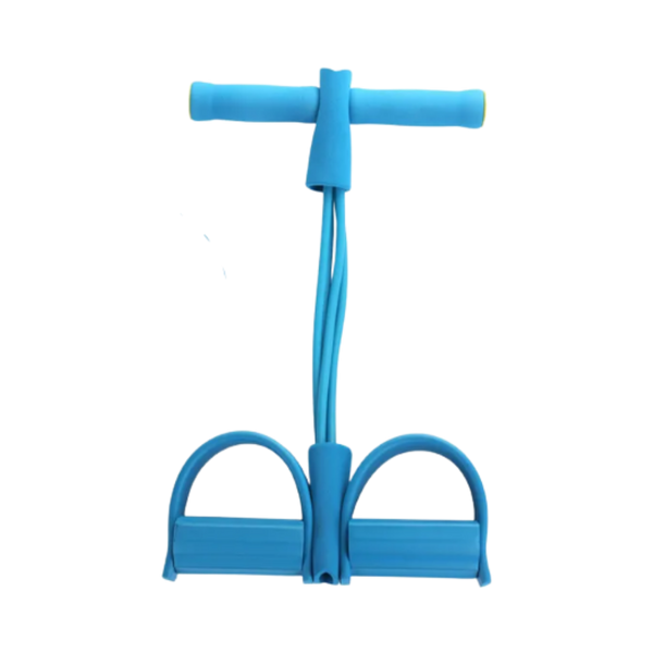 Four-Tube Pedal Resistance Band For Leg And Full-Body Workouts