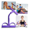 Four-Tube Pedal Resistance Band For Leg And Full-Body Workouts