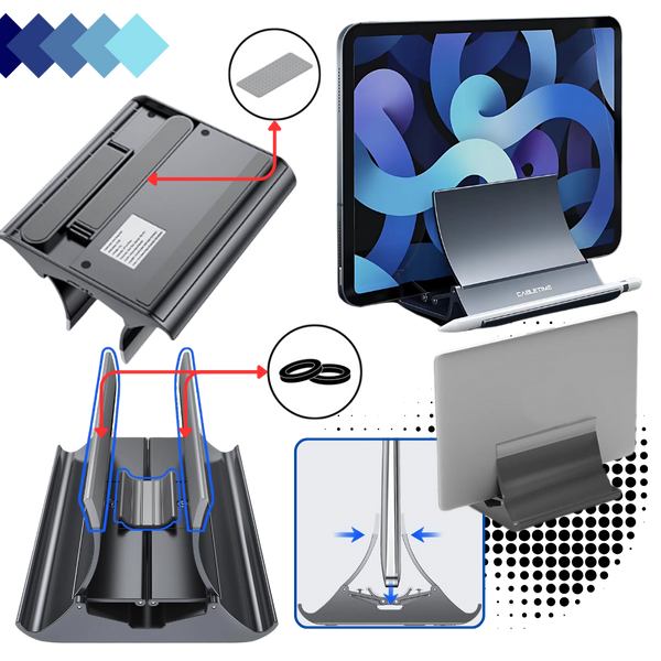 Vertical Laptop Stand for Stable Cooling and Space Saving