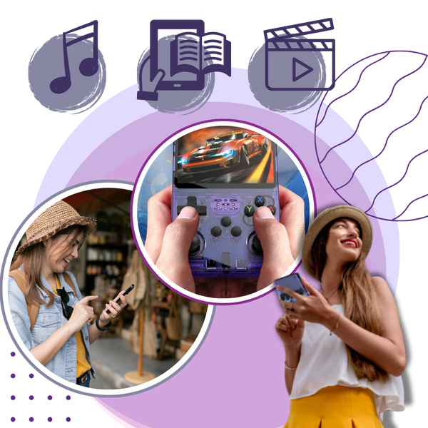 Retro Portable Handheld Console With 1500 Built In Games And Emulator Support