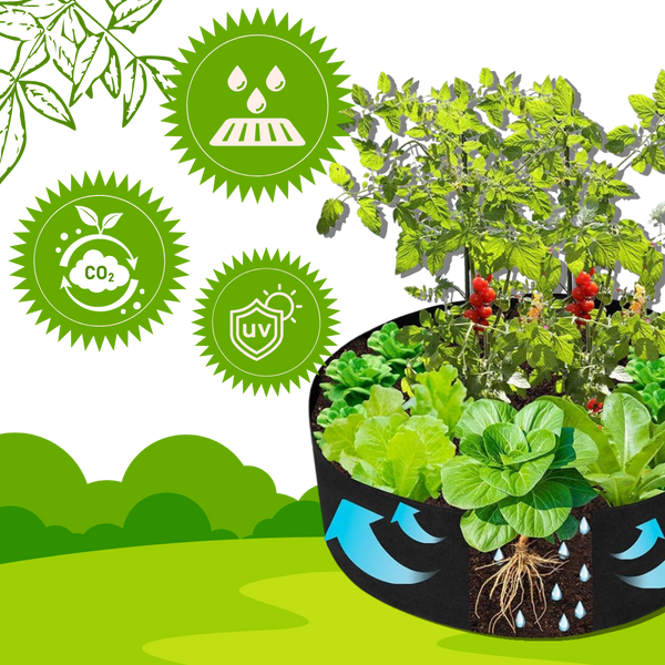 Breathable Planting Bags For Urban Gardens Durable Reusable