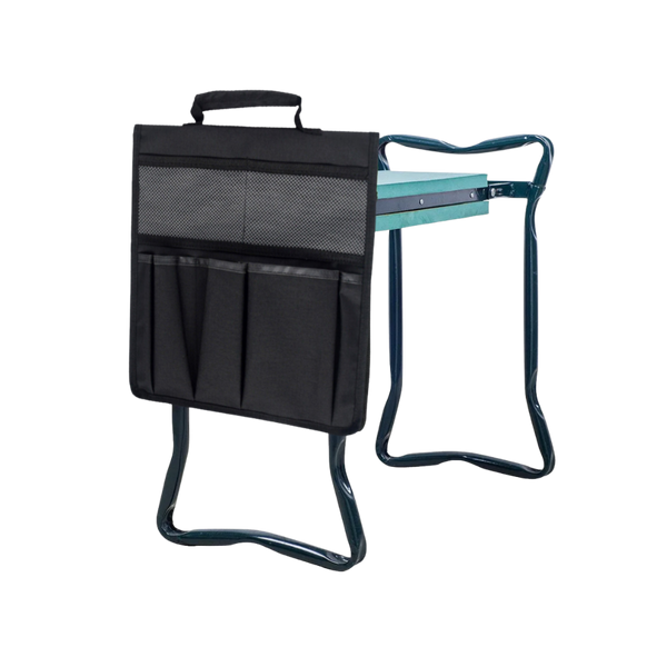 Ergonomic Garden Kneeler With Comfortable Support And Portable Tool Bag