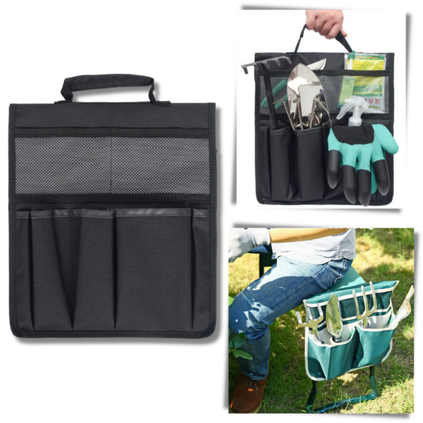 Ergonomic Garden Kneeler With Comfortable Support And Portable Tool Bag